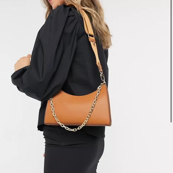 NWT Mango Cross Body Bag (#62) Tan - Picture 1 of 16